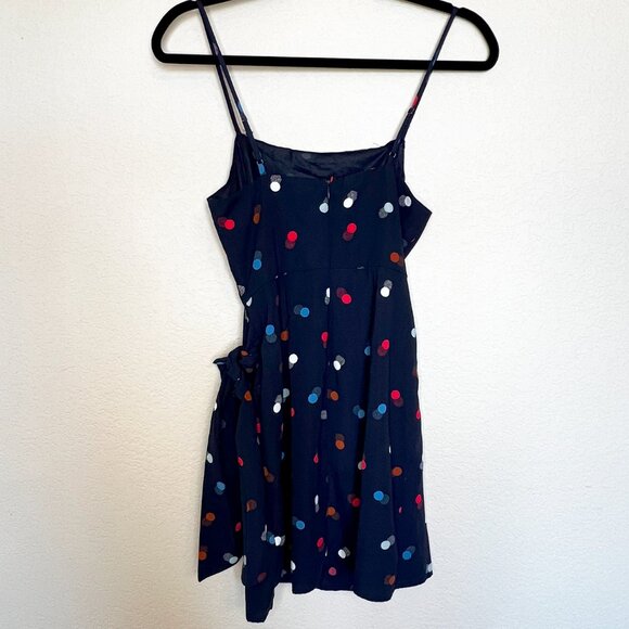 LUSH Faux Wrap Polka Dot Mini Dress size X-Small - Picture 8 of 9